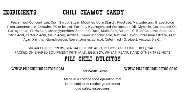 Nutrition Facts/ Ingridients